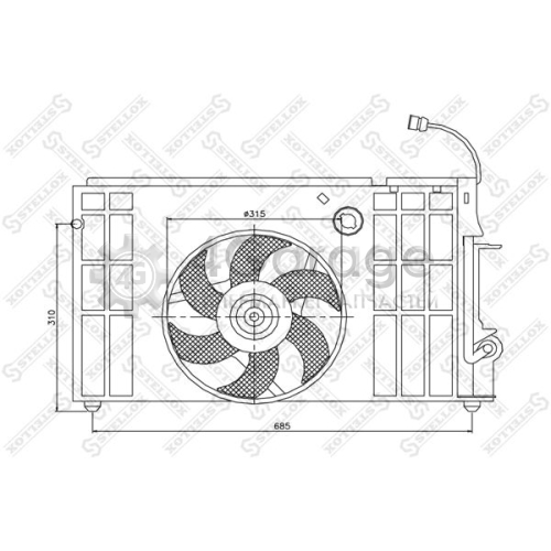 STELLOX 2999404SX Вентилятор охлаждение двигателя