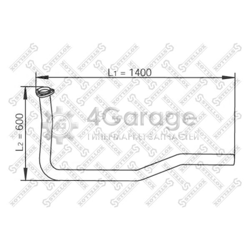 STELLOX 8203703SX Труба выхлопного газа