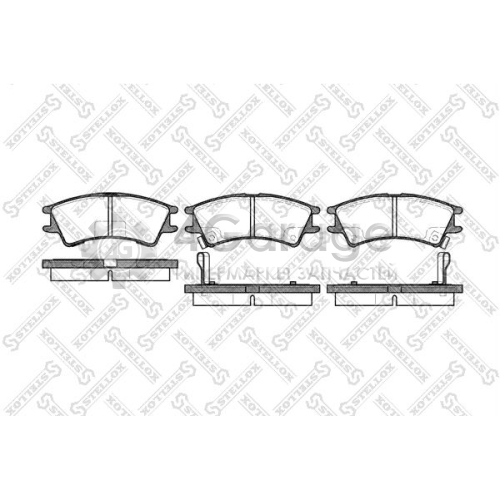 STELLOX 686002BSX Комплект тормозных колодок дисковый тормоз