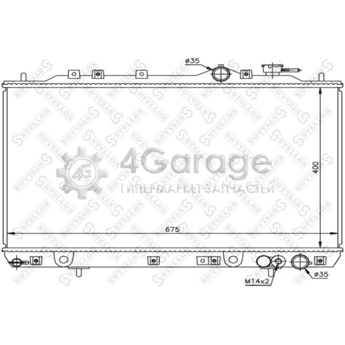 STELLOX 1026525SX Радиатор охлаждение двигателя