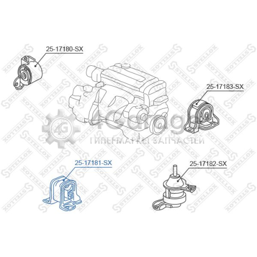 STELLOX 2517181SX Подвеска двигатель