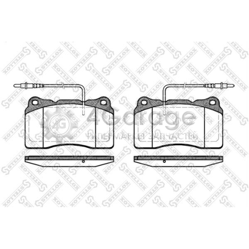 STELLOX 677014BSX Комплект тормозных колодок дисковый тормоз