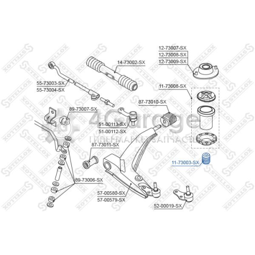 STELLOX 1173003SX Буфер амортизация