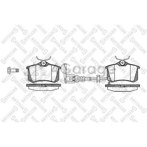 STELLOX 274041SX Комплект тормозных колодок дисковый тормоз