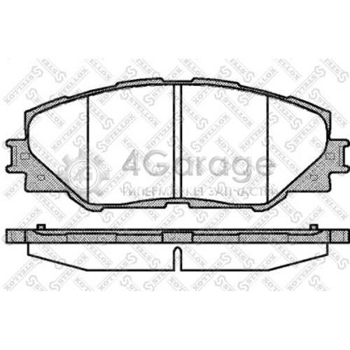 STELLOX 001095BSX Комплект тормозных колодок дисковый тормоз