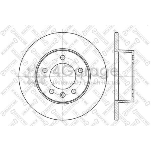 STELLOX 60203643SX Тормозной диск