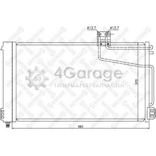 STELLOX 1045124SX Конденсатор кондиционер