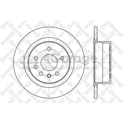 STELLOX 60203621SX Тормозной диск