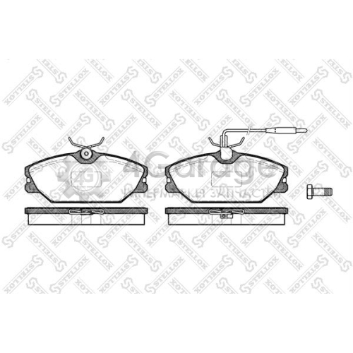 STELLOX 219012BSX Комплект тормозных колодок дисковый тормоз