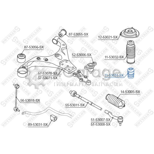 STELLOX 1153031SX Буфер амортизация