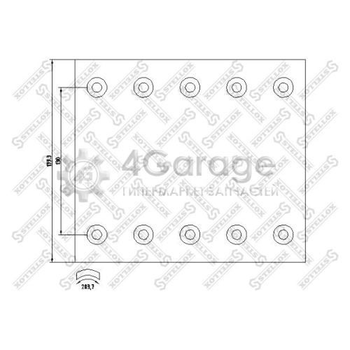 STELLOX 8500901SX Комплект тормозных башмаков барабанные тормоза