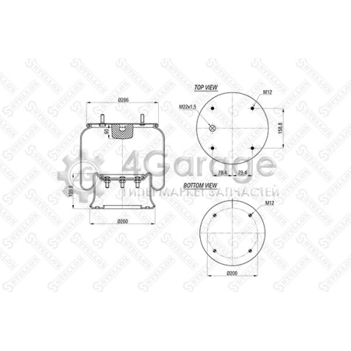 STELLOX 9008101SX Кожух пневматической рессоры