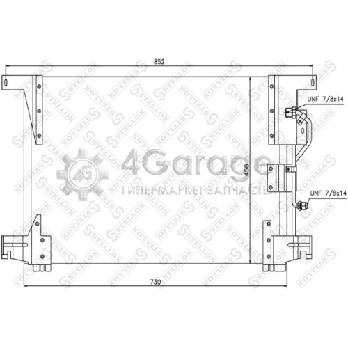 STELLOX 8739102SX Конденсатор кондиционер