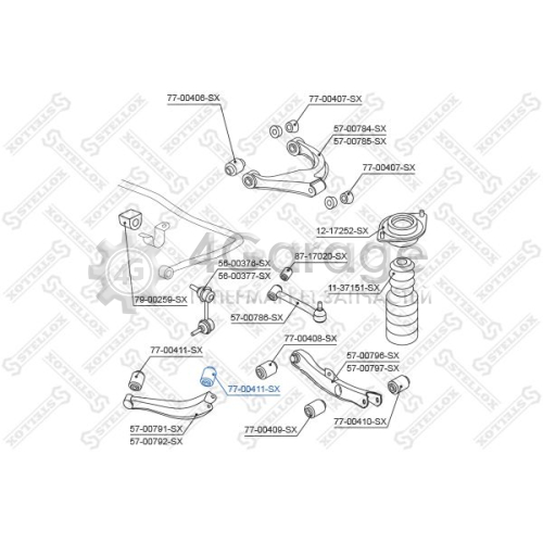 STELLOX 7700411SX Подвеска рычаг независимой подвески колеса