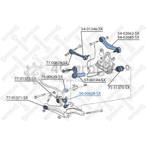 STELLOX 5600624SX Тяга / стойка стабилизатор