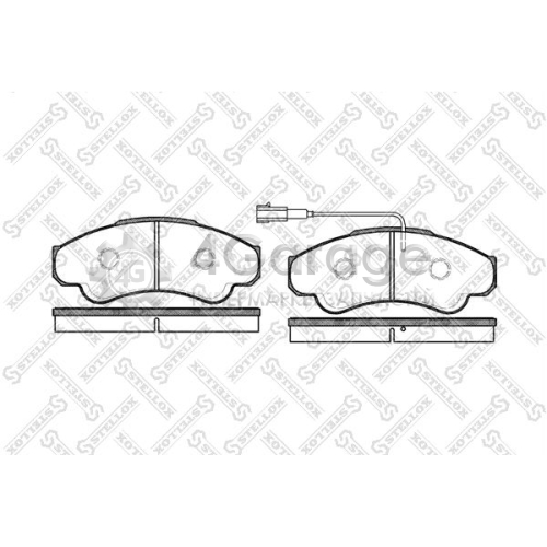 STELLOX 970001BSX Комплект тормозных колодок дисковый тормоз