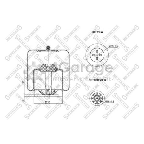 STELLOX 8400143SX Кожух пневматической рессоры