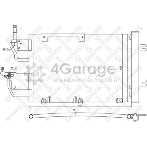 STELLOX 1045173SX Конденсатор кондиционер