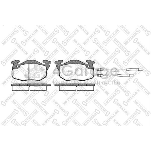 STELLOX 203034BSX Комплект тормозных колодок дисковый тормоз