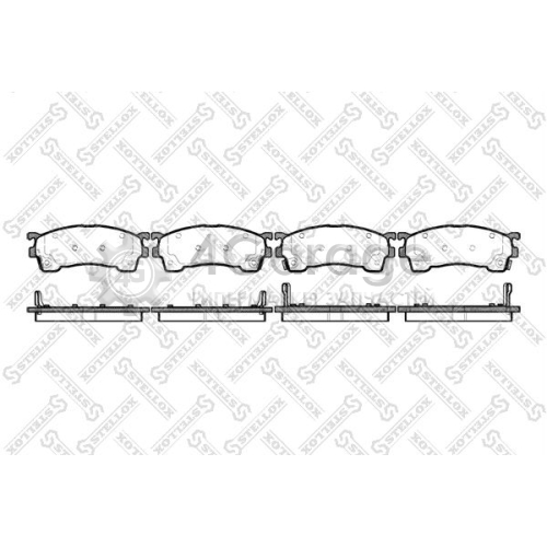 STELLOX 426004SX Комплект тормозных колодок дисковый тормоз