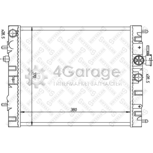 STELLOX 1025984SX Радиатор охлаждение двигателя