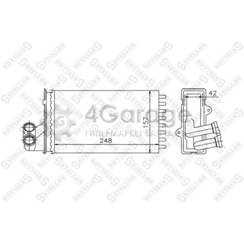 STELLOX 1035013SX Теплообменник отопление салона