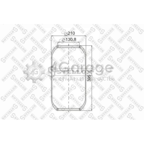 STELLOX 9006440SX Кожух пневматической рессоры