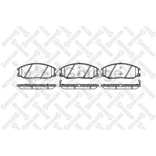 STELLOX 782012BSX Комплект тормозных колодок дисковый тормоз