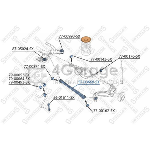 STELLOX 5703668SX Рычаг независимой подвески колеса подвеска колеса