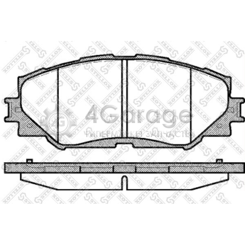 STELLOX 001089BSX Комплект тормозных колодок дисковый тормоз