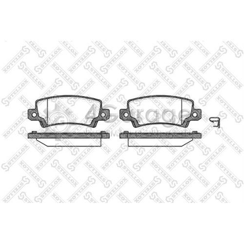 STELLOX 885002BSX Комплект тормозных колодок дисковый тормоз