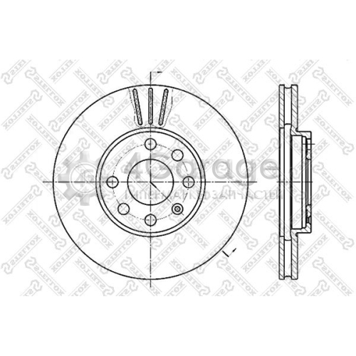 STELLOX 60203629VSX Тормозной диск