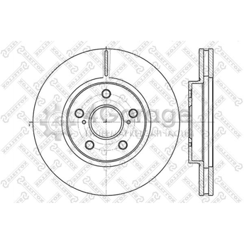 STELLOX 60204592VSX Тормозной диск