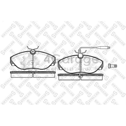 STELLOX 497002BSX Комплект тормозных колодок дисковый тормоз