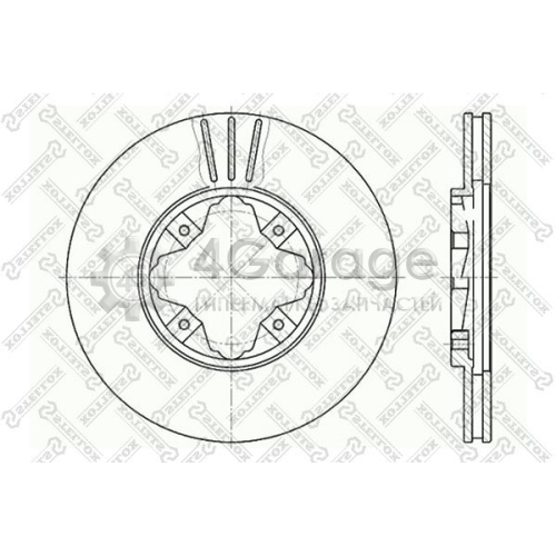 STELLOX 60209940VSX Тормозной диск