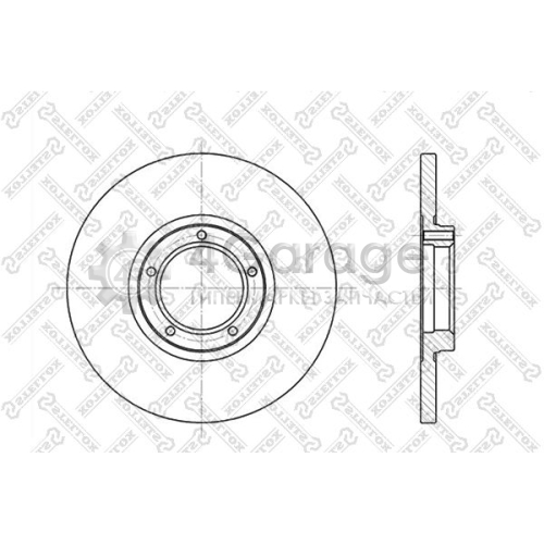 STELLOX 60202523SX Тормозной диск