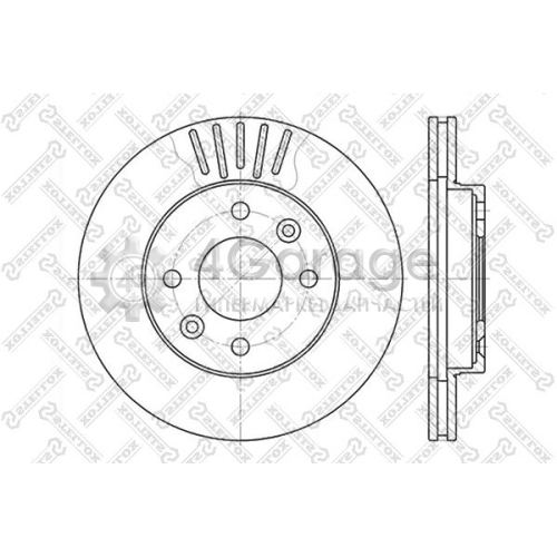 STELLOX 60203909VSX Тормозной диск