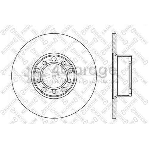 STELLOX 60203304SX Тормозной диск