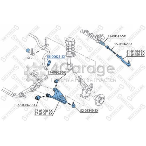 STELLOX 5600621SX Тяга / стойка стабилизатор