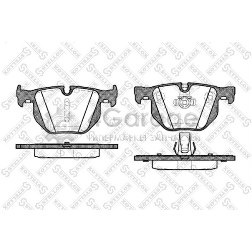 STELLOX 392060SX Комплект тормозных колодок дисковый тормоз