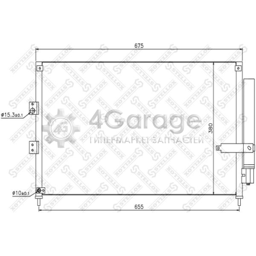 STELLOX 1045172SX Конденсатор кондиционер