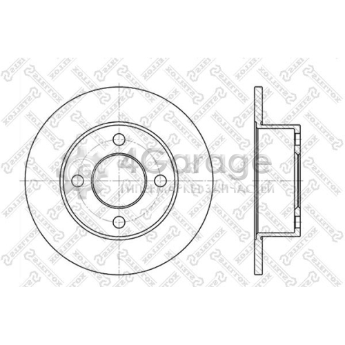 STELLOX 60204723SX Тормозной диск