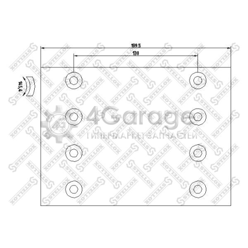 STELLOX 8501037SX Комплект тормозных башмаков барабанные тормоза