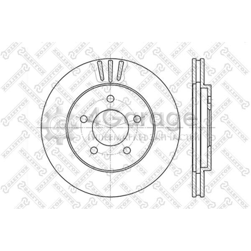 STELLOX 60209301VSX Тормозной диск