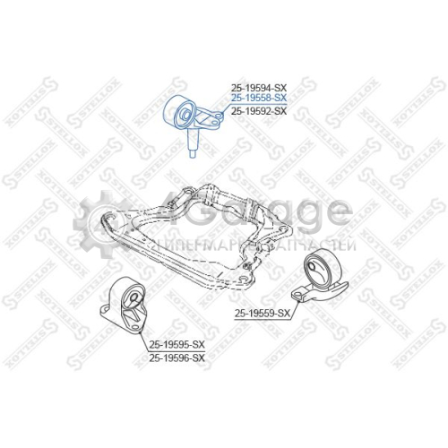 STELLOX 2519558SX Подвеска двигатель