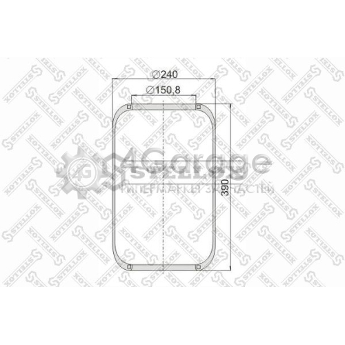 STELLOX 9006610SX Кожух пневматической рессоры