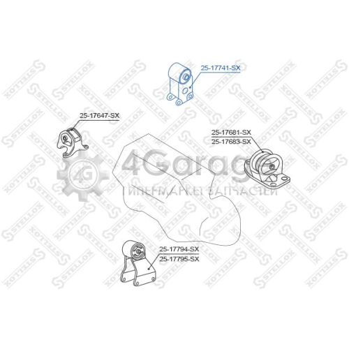 STELLOX 2517741SX Подвеска двигатель