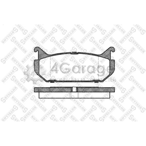 STELLOX 427000SX Комплект тормозных колодок дисковый тормоз