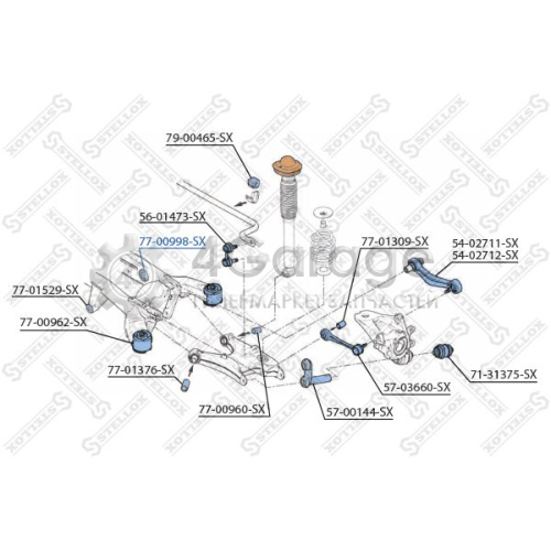 STELLOX 7700998SX Подвеска рычаг независимой подвески колеса