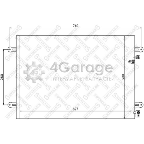 STELLOX 1045219SX Конденсатор кондиционер